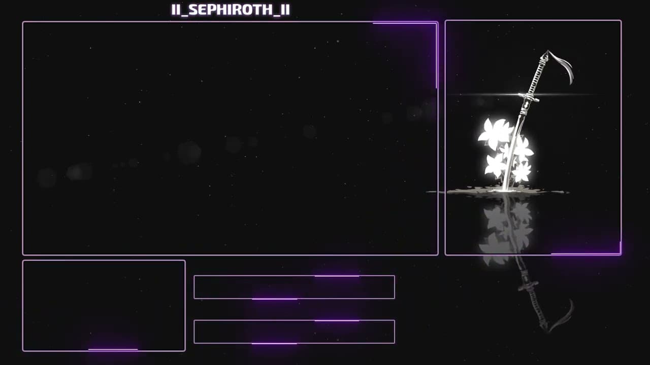 Sephiroth Twitch Overlay Design.